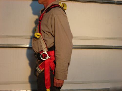 New usa made full body work climbing harness heavy duty