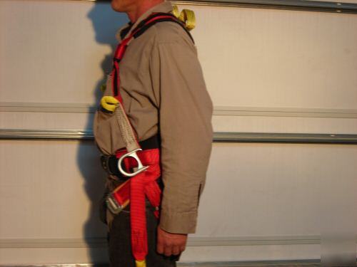 New usa made full body work climbing harness heavy duty