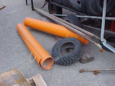 Plastic wrap telephone pole wraps guards pole pikes 