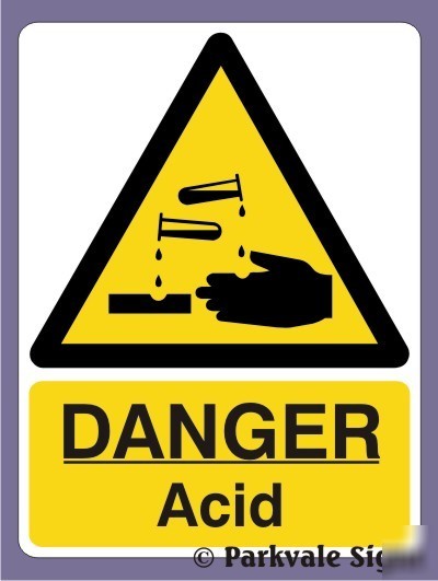 150X200 danger acid - rigid (1073)