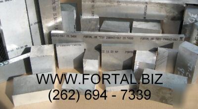 Aluminum plate 2.559 x 1 7/8 x 24 fortal 