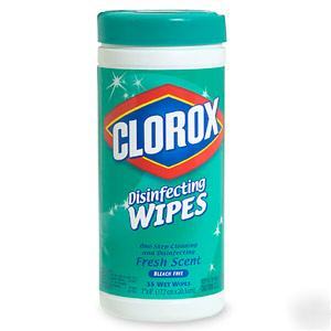 Clorox hand sanitizing wipes 75/tub