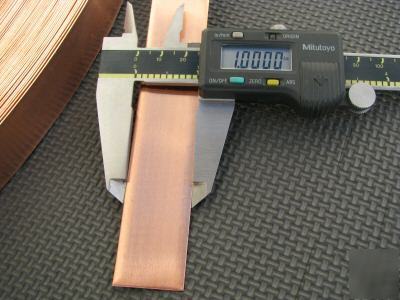 Copper strip strap 0.032 x 1 inch tesla coil 25 feet