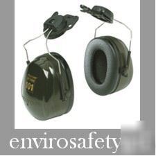 Ear muff attachments hard hat hearing protection peltor