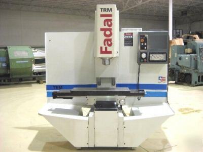 Fadal trm cnc vertical machining center, bed mill, 2005