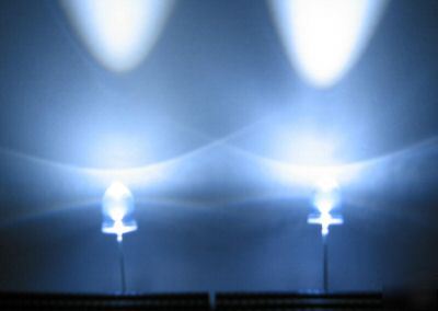 50X 15000MCD 10MM clear white led lamp