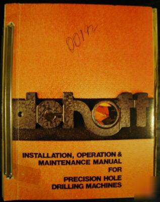 Dehoff manual for precision hole drilling machines
