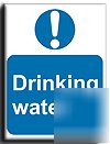 Drinking water sign-s. rigid-300X400MM(ma-124-rm)