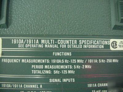 Fluke 1910A/1911A multi-counter / frequency counter