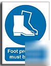 Foot protection sign - s. rigid-200X250(ma-036-re)