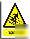 Fragile roof sign-adh.vinyl-200X250MM(wa-090-ae)