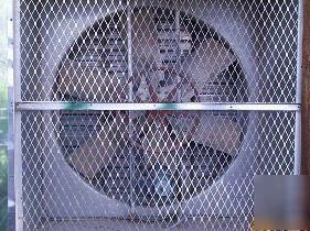 Greenhouse exhaust fan, all aluminum box w/shutter