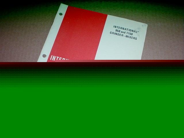 Ih 950 1150 grinder mixer operator manual