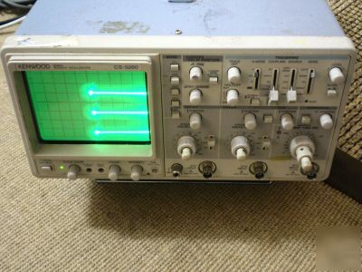 Kenwood cs-5260 60MHZ 3 channel readout oscilloscope 