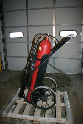 Kidde 50LB rolling wheeled CO2 fire extinguisher 