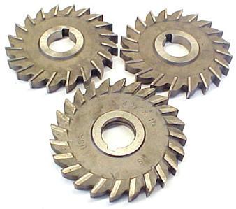 Lot of 3 plain tooth side milling cutters ~ 5