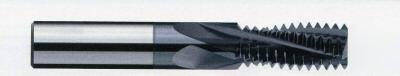 Metal cutting tool solid carbide threadmill 3/8 - 24