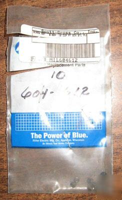 Miller 604612 screw, set 8-32X .12 cup pt sch (10-pack)