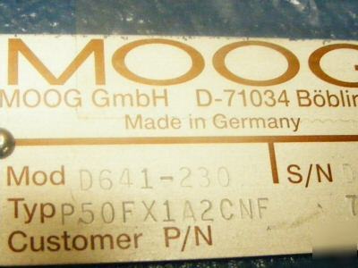 Moog servo valve model D641-230