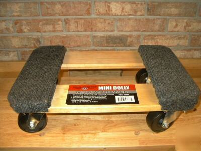 New set of two 1000 lb capacity mini dollie dolly carts 
