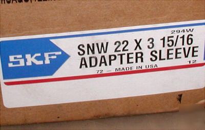 Skf snw 22X3.15/16 adapter sleeve nut and lockwasher