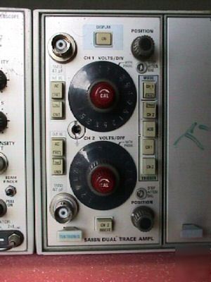 Tektronix 5110 oscilloscope mainframe w/ 5A18N & 5B10N