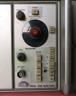 Tektronix 5110 oscilloscope mainframe w/ 5A18N & 5B10N