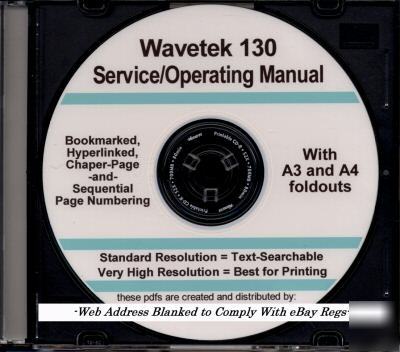 Wavetek 130 / 131 manual in 2 res +textsearch (A3 + A4)