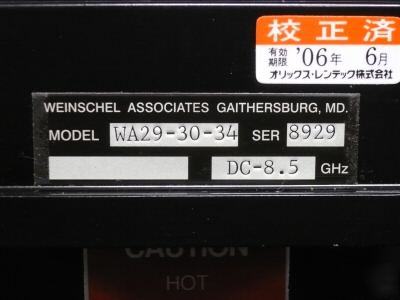 Weinschel WA29-30-34 attenuator dc- 8.5GHZ *no 