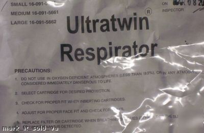  msa ultratwin full facepiece respirator sz s