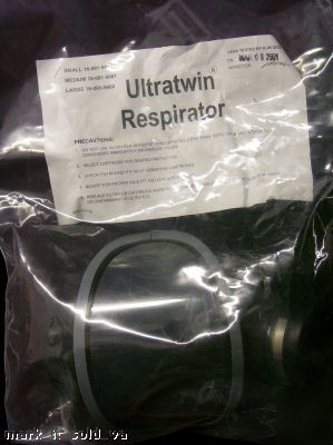  msa ultratwin full facepiece respirator sz s