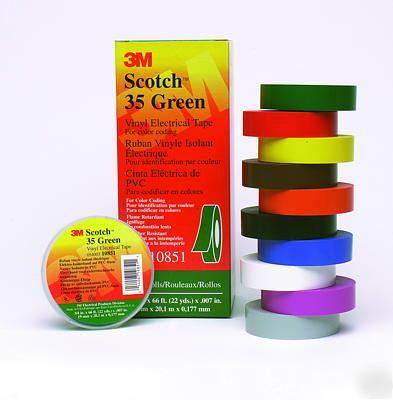  scotchÂ® 35 vinyl electrical color coding tape blue