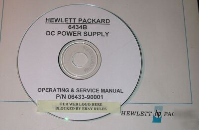 Hp 6434B operating & service manual