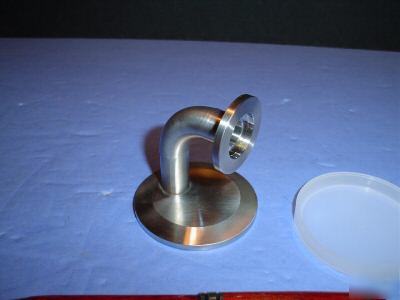 Adapter stainless right angle NW40 to NW16