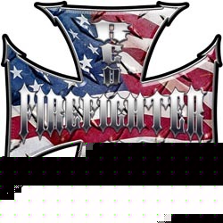 Firefighter decal reflective 12