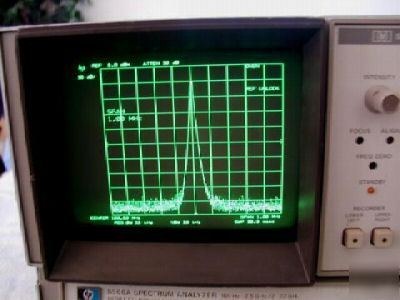 Hp - agilent 8566A spectrum analyzer w/display & cables