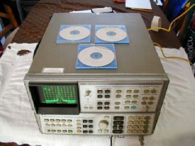Hp - agilent 8566A spectrum analyzer w/display & cables