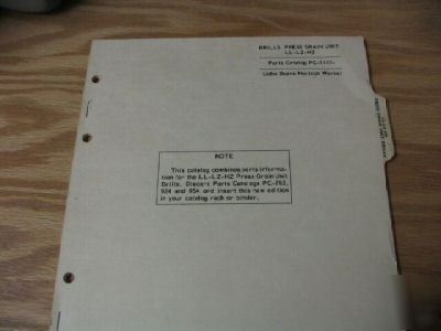 John deere drills ll-lz-hz parts catalog