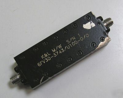 K&l 6FV30-3743/U100-o/o 3.7 ghz band pass cavity filter