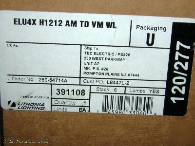Lithonia nema 4 4X battery emergency lighting light 