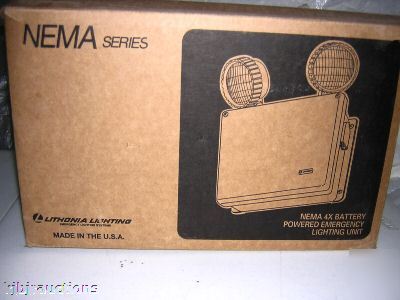 Lithonia nema 4 4X battery emergency lighting light 