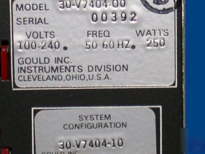 Nice 4 channel ink strip gould chart recorder RS3400