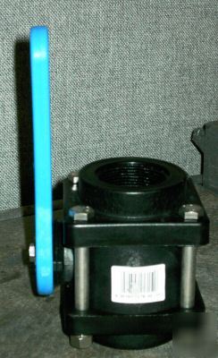 Norwesco ball valve, poly bolted, 1-1/2