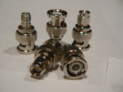 Rf connector sma adapter, sma -m to sma-f to bnc -m, 