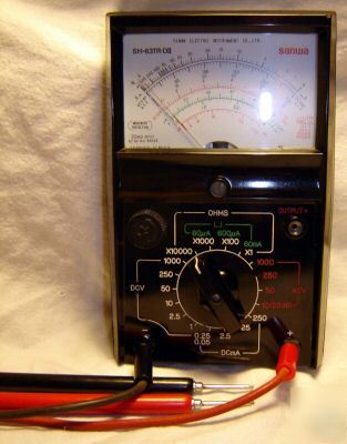 Sanwa multi-meter ohm and voltmeter vintage / rare