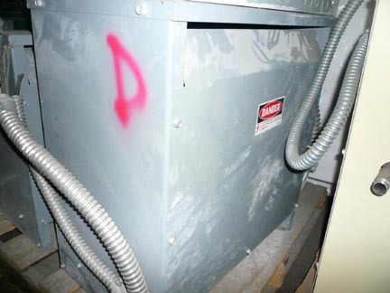 Square d 45T3H, three phase insulated transformer 45KVA