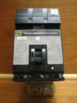 Square d i-line FH36050 fh-36050 50 amp 50AMP breaker