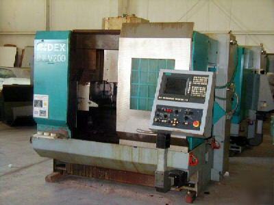 #V200 index cnc vertical turning lathe #22880