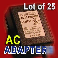 Lot of 25 9V ac/dc adapters w/free priority shipping