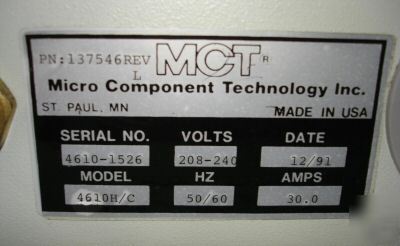 Mct 4610 surface mount device smt handler 4610H/c